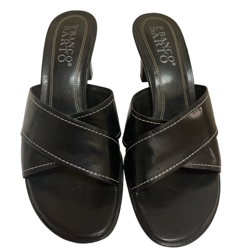 Franco Sarto Leather Heels Size 8 1/2